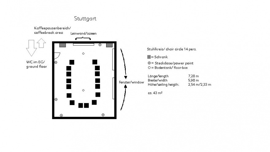 conference room Stuttgart - chair circle ca. 15 persons conference room Stuttgart - chair circle ca. 15 persons